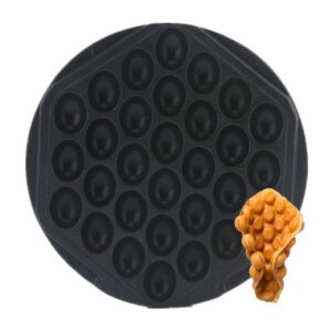 Bubble waffle plate round for commercial waffle machines