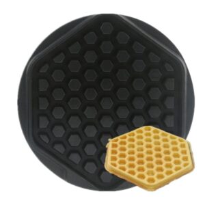 Honeycomb waffle plate for commercial waffle machines