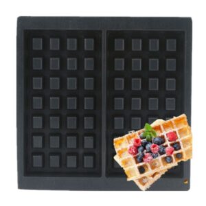 Brussels waffle plate for commercial waffle machines