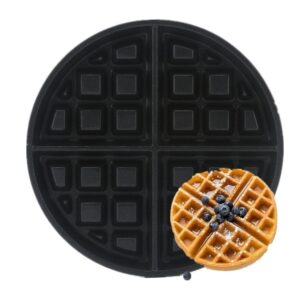 Belgian waffle plate round for commercial waffle machines
