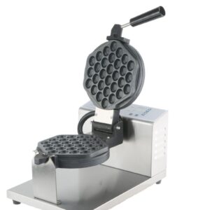 Bubble waffle machine with removable plates for professional kitchens