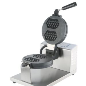 Waffle honeycomb stick machine with removable plates for professional kitchens