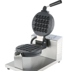 Commercial waffle ball stick machine with removable plates for professional kitchens